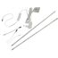 Zwei LED-Lichtleisten, Kabel, Stecker und Schalter
