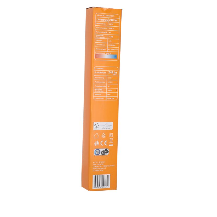 LED-Lichtleisten-Set Verpackung 240 lm