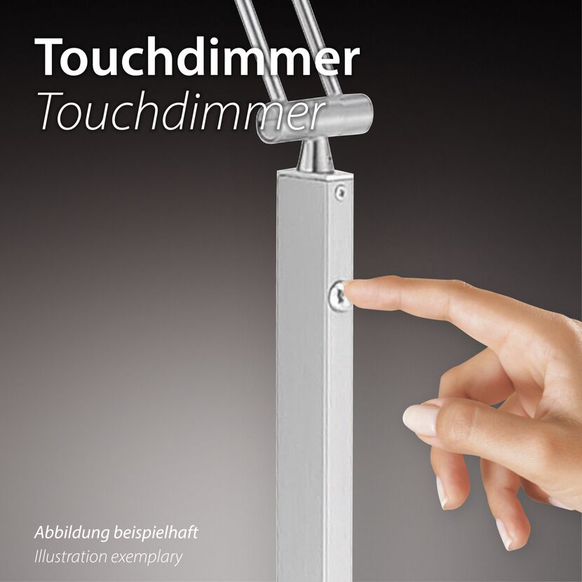 LED-Tischleuchte 'Ritus' anthrazit 10 x 28 x 28,5 cm