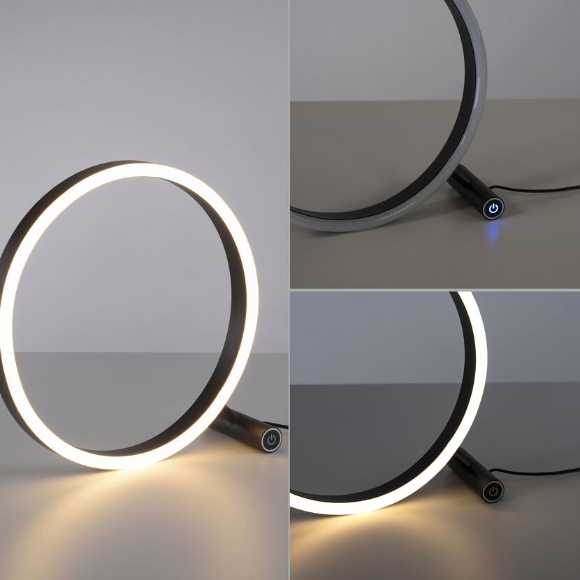 LED-Tischleuchte 'Ritus' anthrazit 10 x 28 x 28,5 cm