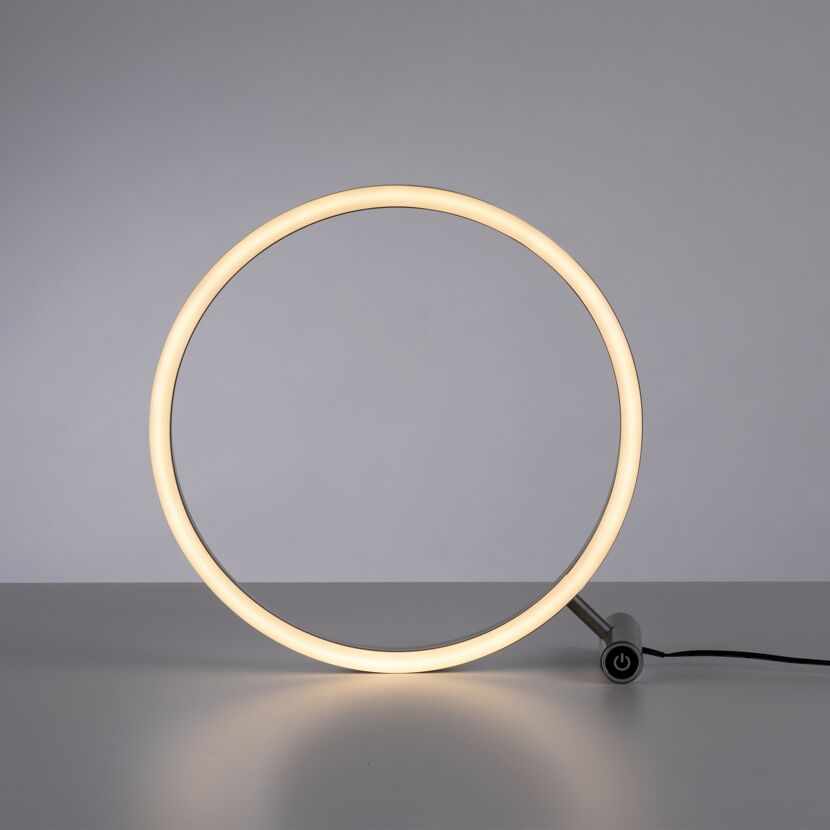 LED-Tischleuchte 'Ritus' aluminiumfarben 10 x 28 x 28,5 cm