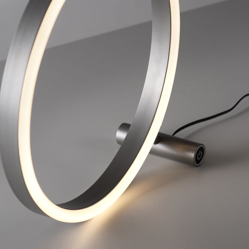 LED-Tischleuchte 'Ritus' aluminiumfarben 10 x 28 x 28,5 cm