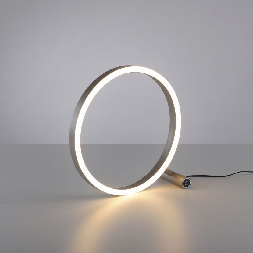 LED-Tischleuchte 'Ritus' aluminiumfarben 10 x 28 x 28,5 cm