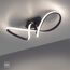 LED-Deckenleuchte 'Maria' schwarz 1050 lm 24,5 x 27 x 61 cm