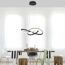 LED-Pendelleuchte 'Maria' schwarz 57 x 120 x 57 cm 29,5 W