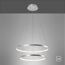 LED-Pendelleuchte 'Circle' silber Ø 50 x 120 cm 45 W