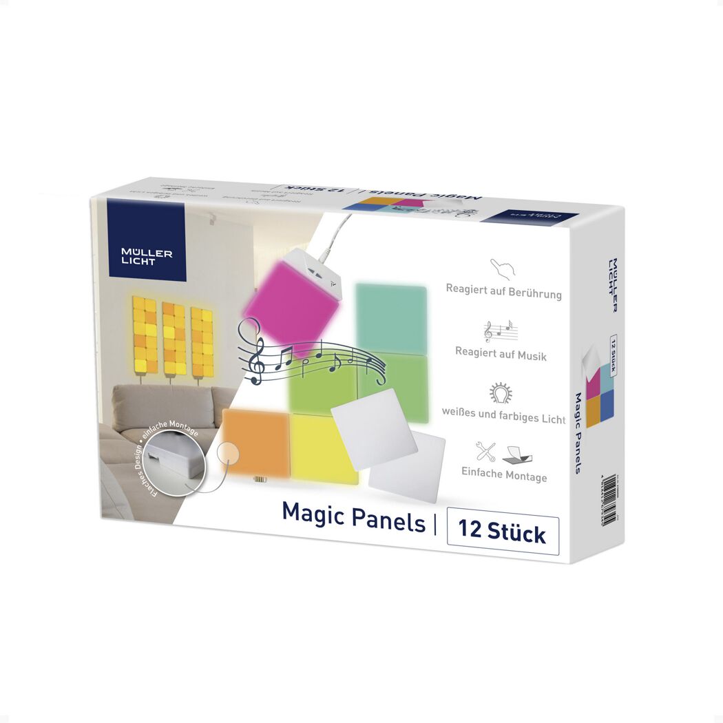 Müller-Licht Magic Panels, 12 Stück im Karton