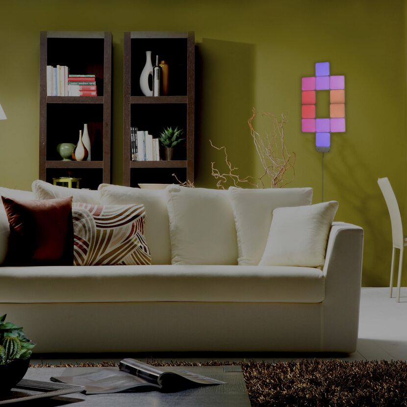 LED Magic Panel leuchtet in verschiedenen Farben