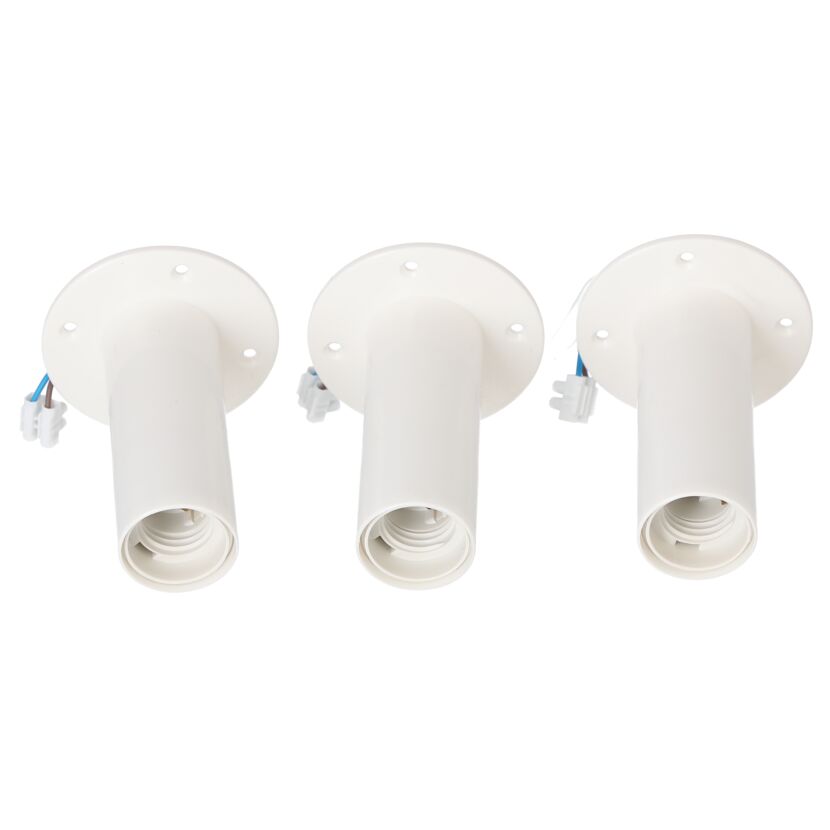 Renovierungsfassung E27 weiß 3er-Set
