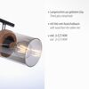 Spot 'Pasqual' 2-flammig E27 80 W 64 x 24 cm