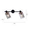 Spot 'Pasqual' 2-flammig E27 80 W 64 x 24 cm