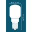 Backofenlampe E14 25 W 110 lm