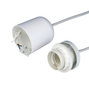 Leuchtenpendel weiß E27 60 W 70 cm