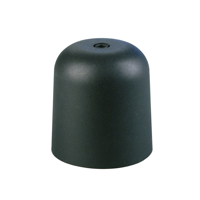 Schwarzer Leuchtenbaldachin aus Kunststoff