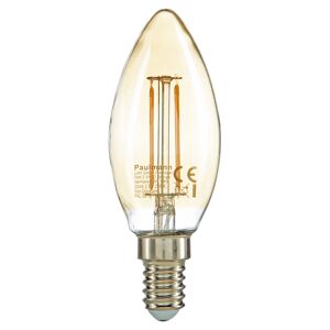 LED-Kerze Filament E14 golden/silbern