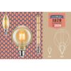 Verschiedene LED-Leuchtmittel, darunter '1879' Globe gold E27.