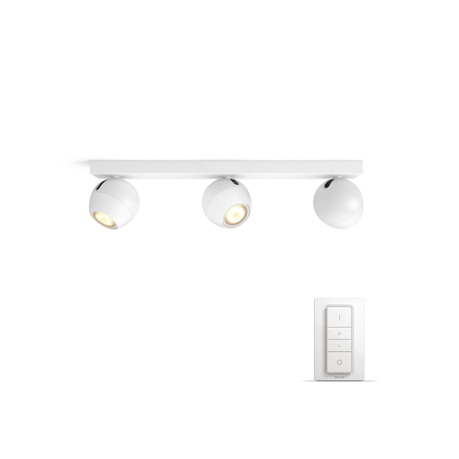 Bild von LED-Spot 'Hue Buckram 5047331P7' 3-flammig 750 lm weiß inkl. Dimmschalter