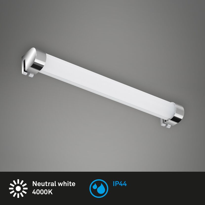 LED Bad-Wandleuchte - chromfarben - 8W