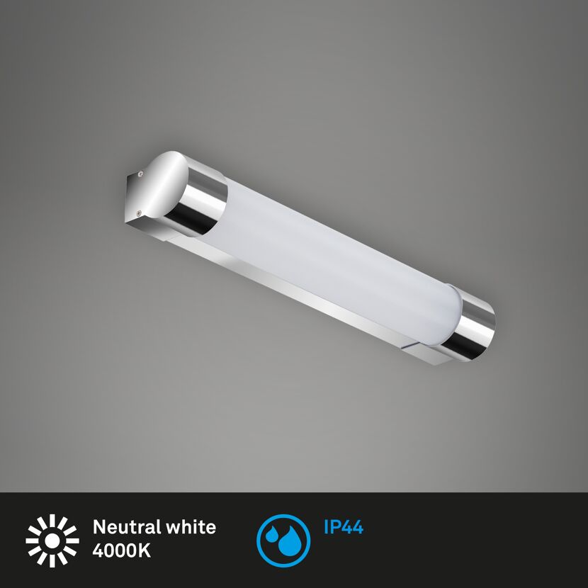 LED Bad-Wandleuchte - chromfarben - 8W