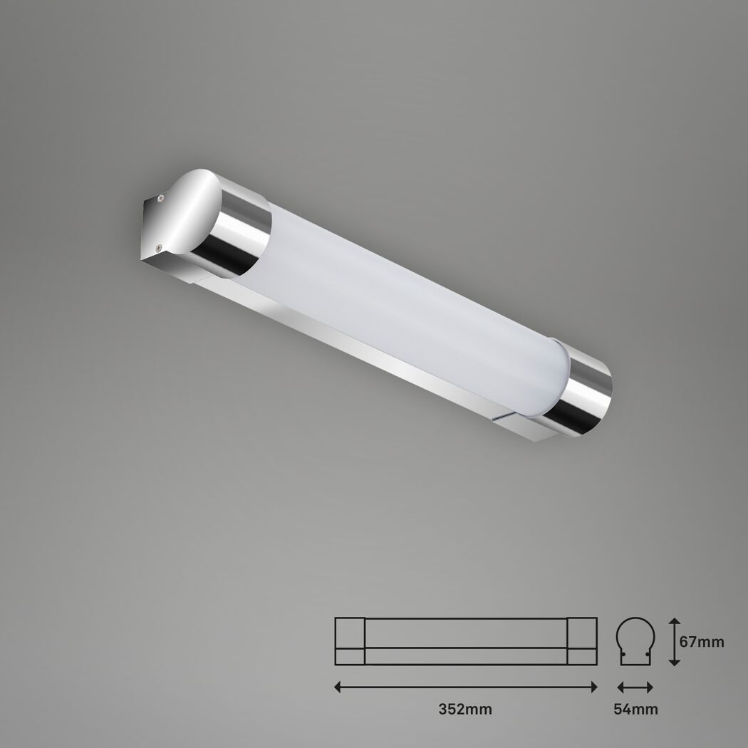 LED-Badwandleuchte 'Splash' 8 W 720 lm neutralweiß 6,7 x 5,4 x 352 cm