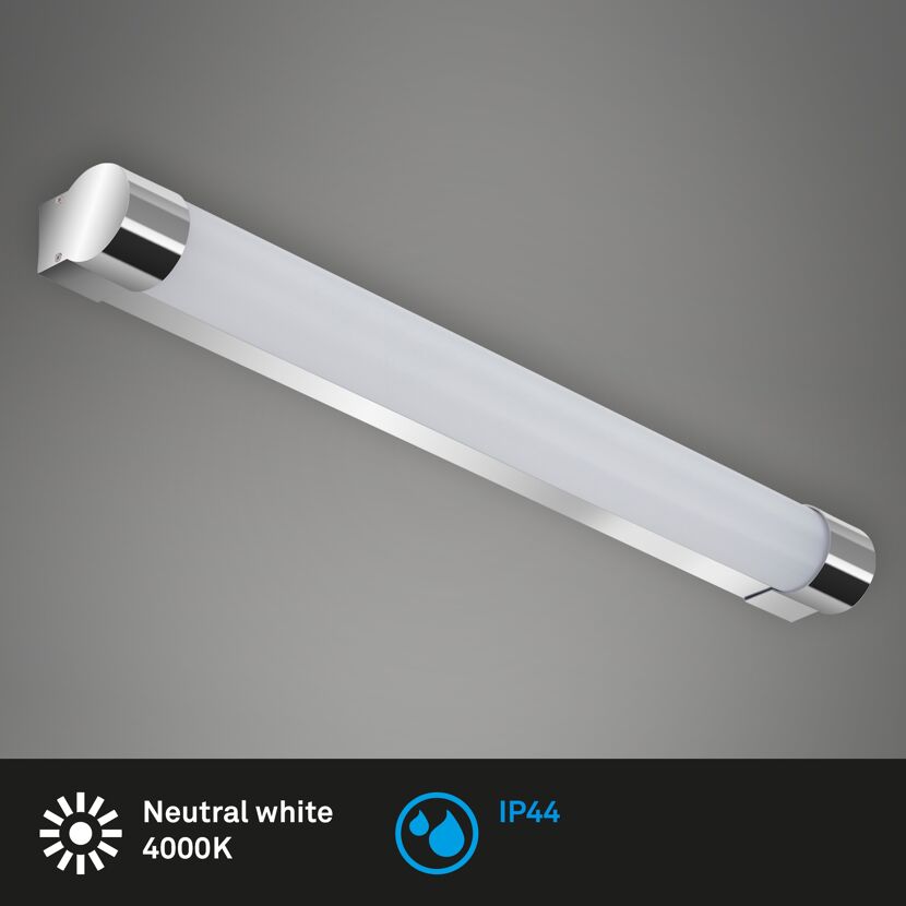 LED Bad-Wandleuchte - chromfarben - 10W