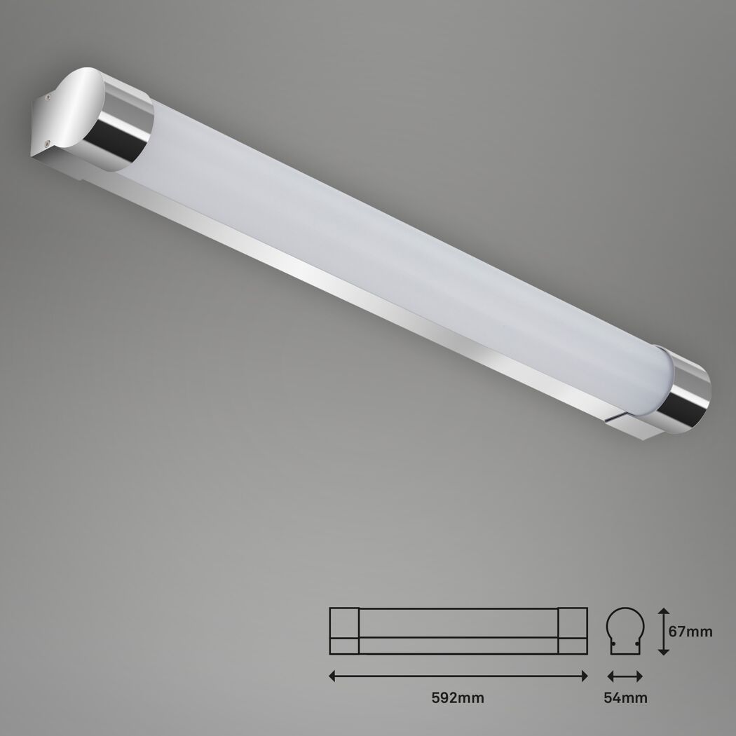 LED-Badwandleuchte 'Splash' 10 W 1200 lm neutralweiß 6,7 x 5,4 x 592 cm
