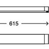 LED-Badwandleuchte 10 W 1200 lm neutralweiß 8,7 x 5,2 x 615 cm