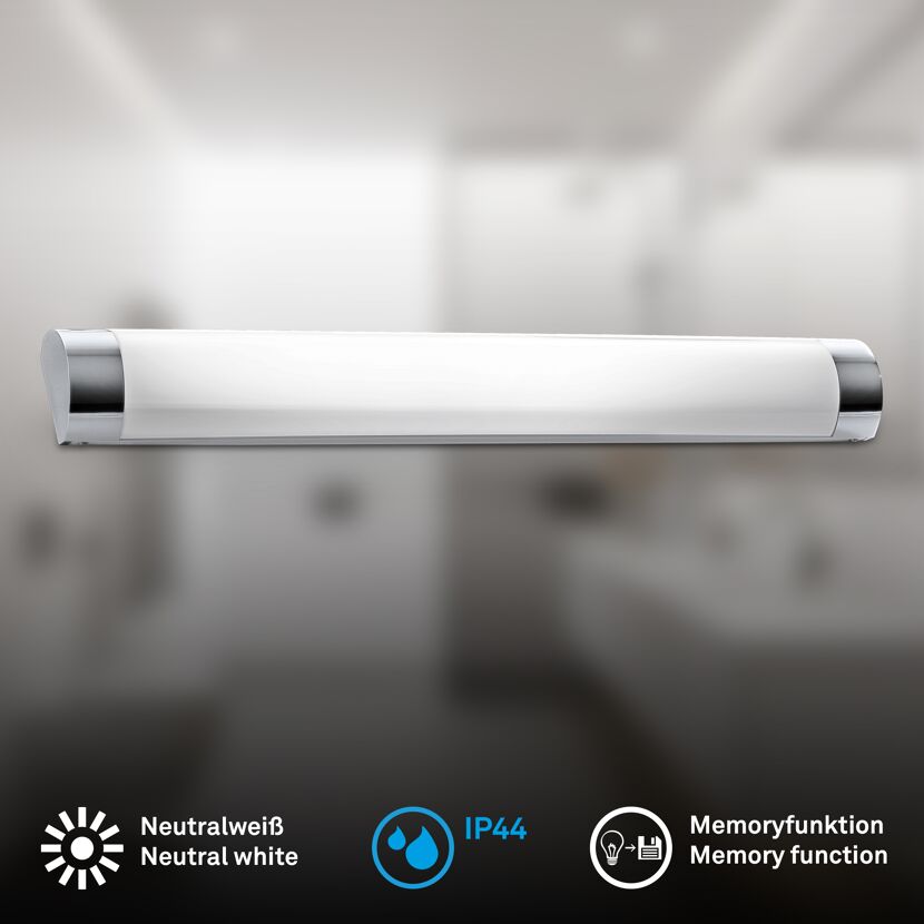 LED Badleuchte - chromfarben - 10W