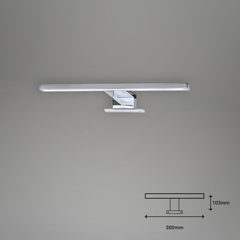 LED Spiegelleuchte - chromfarben - 5W