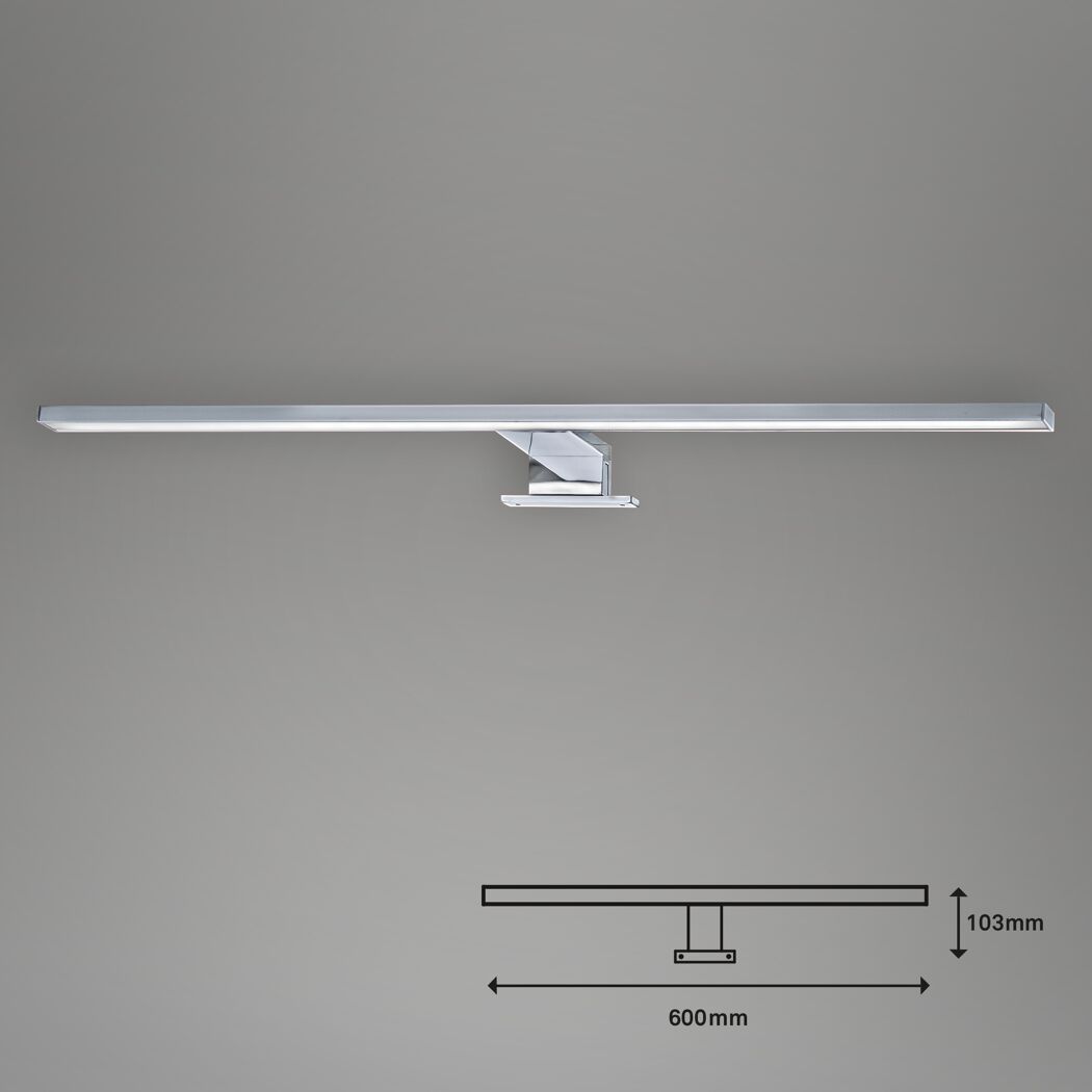 LED-Spiegelleuchte 8 W 780 lm neutralweiß 60 x 3,6 x 10,3 cm