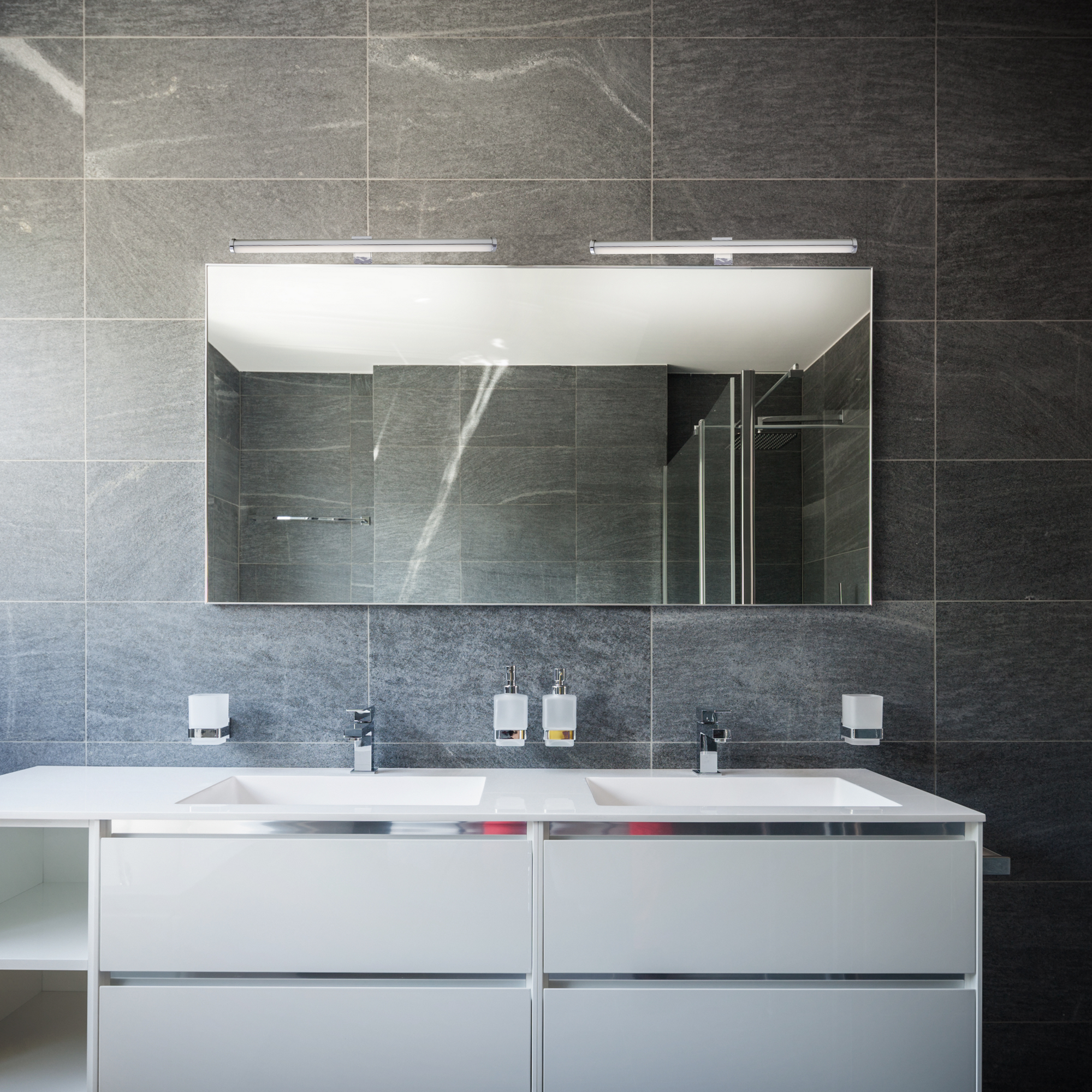 LED Spiegelleuchte - chromfarben - 6W