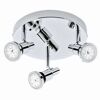 LED-Badspot 3-flammig GU10 4 W 400 lm warmweiß 21 x 10,6 cm