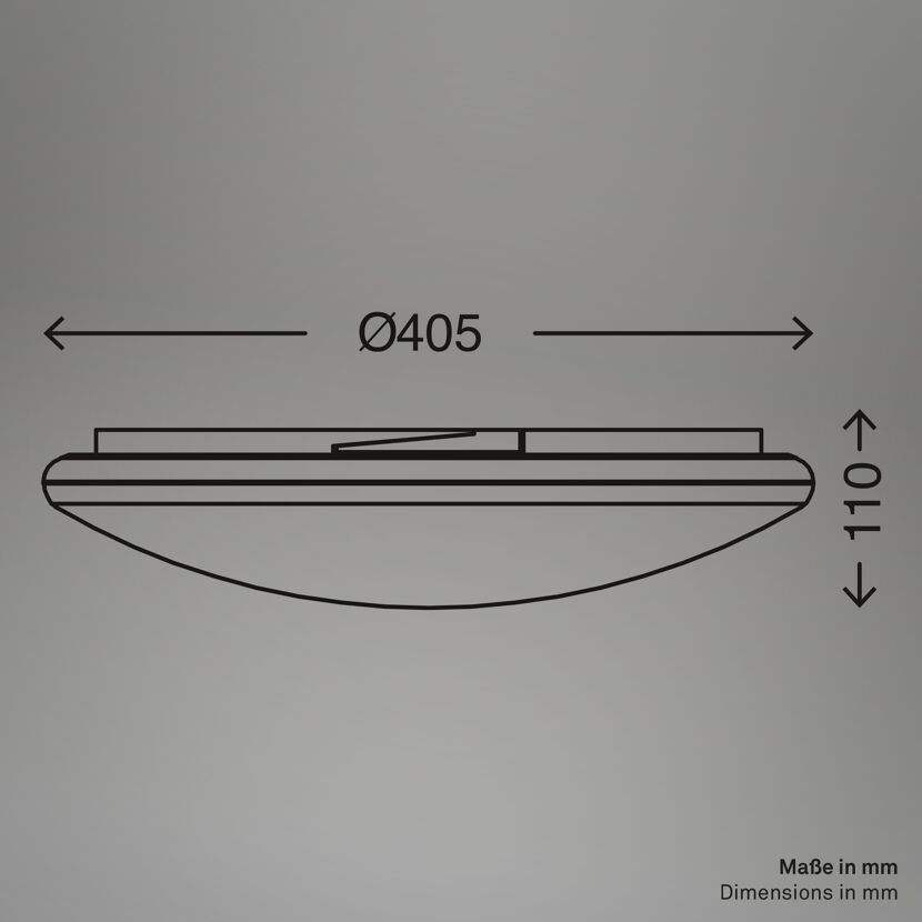 LED-Deckenleuchte 'Vipe' mit Sternendekor, weiß, 1600 lm, Ø 38,9 cm