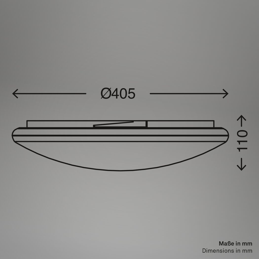 LED-Deckenleuchte 'Vipe' 18 W 2200 lm neutralweiß Ø 38,9 x 7 cm