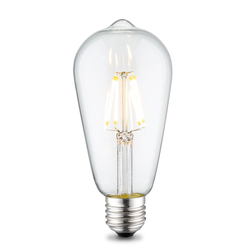LED-Leuchtmittel 'Drop Deco' klar E27 4 W 440 lm dimmbar