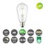 LED-Leuchtmittel 'Drop Deco' klar E27 4 W 440 lm dimmbar
