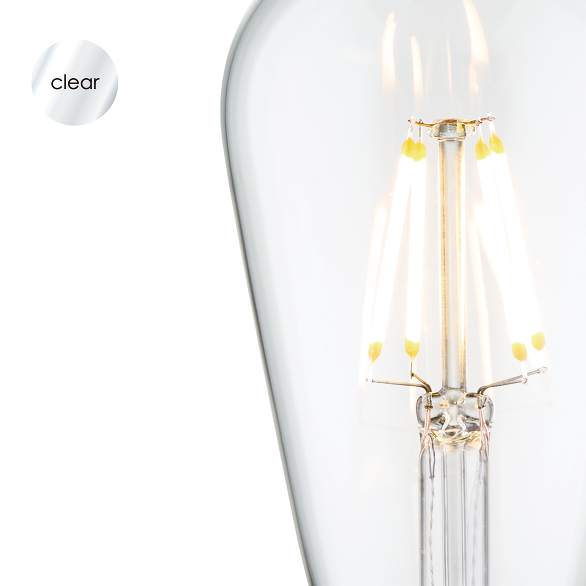 LED-Leuchtmittel 'Drop Deco' klar E27 4W 350 lm dimmbar + product picture