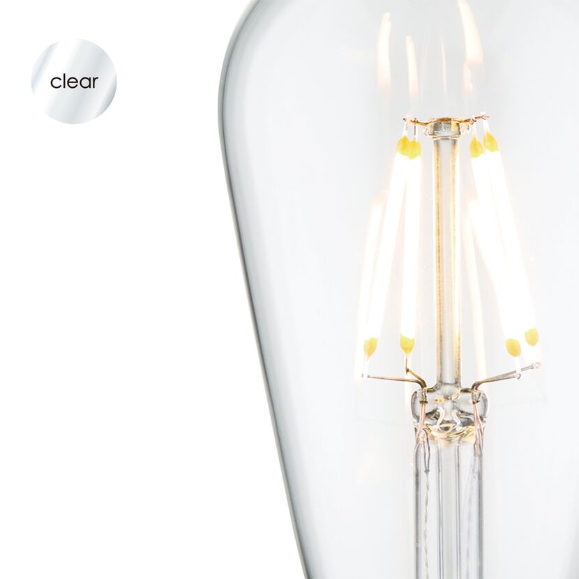 LED-Leuchtmittel 'Drop Deco' klar E27 4 W 440 lm dimmbar