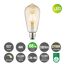 LED-Leuchtmittel 'Drop Deco' amber E27 4 W 400 lm dimmbar