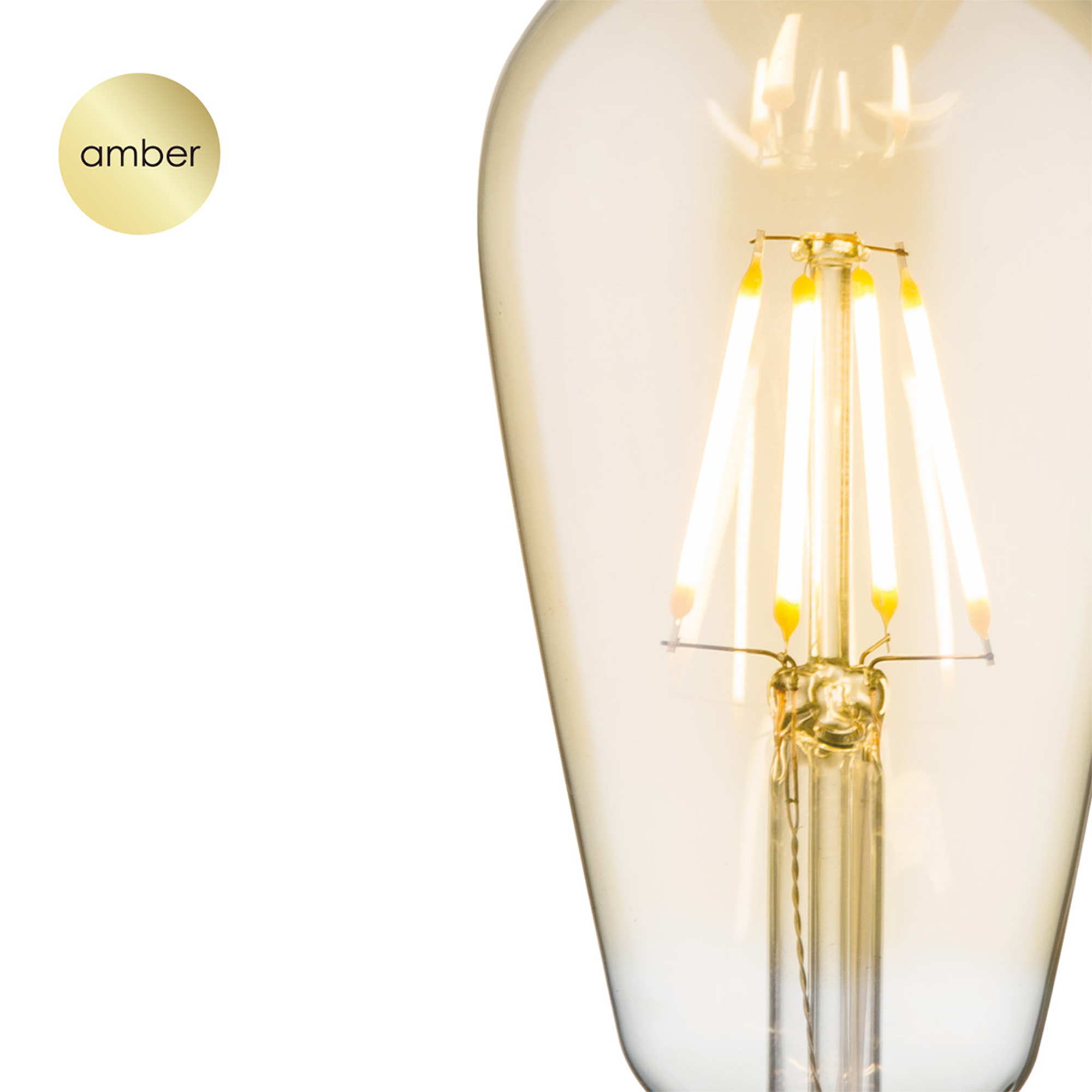 LED-Leuchtmittel 'Drop Deco' amber E27 4W 330 lm dimmbar + product picture
