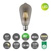 LED-Lampe Tropfenform E27, rauch