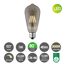 LED-Lampe Tropfenform E27, rauch