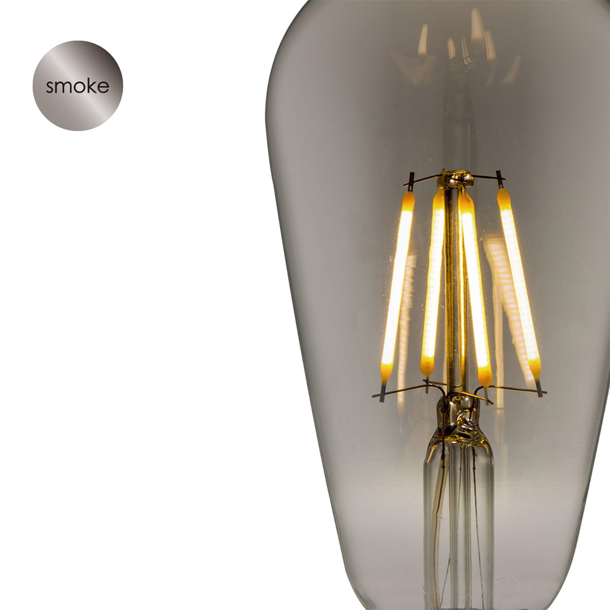 LED-Leuchtmittel 'Drop Deco' rauch E27 1W 40 lm dimmbar + product picture