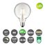 LED-Lampe Tropen E27, klarglas