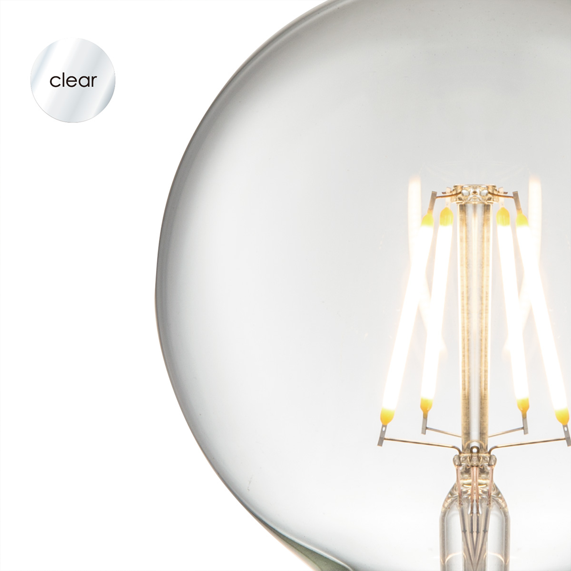 LED-Leuchtmittel 'Globe Deco' klar E27 4W 350 lm dimmbar + product picture