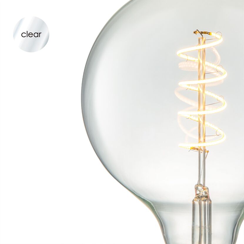 LED-Leuchtmittel 'Spiral' klar E27 4 W 280 lm dimmbar