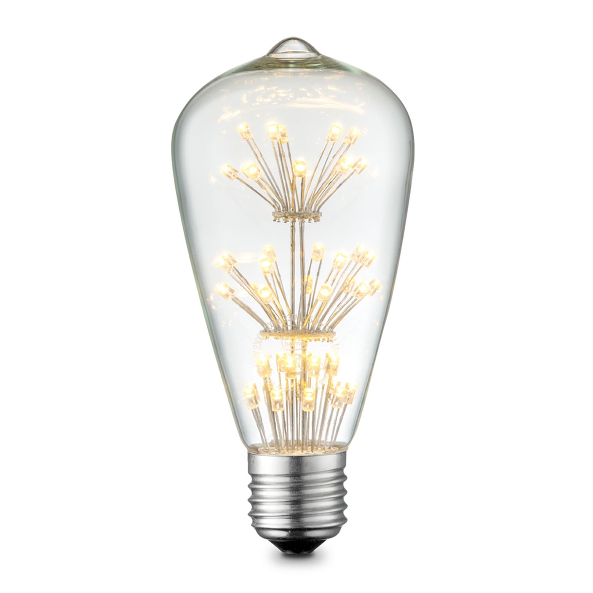 LED-Lampe Crystal E27, Klarglas