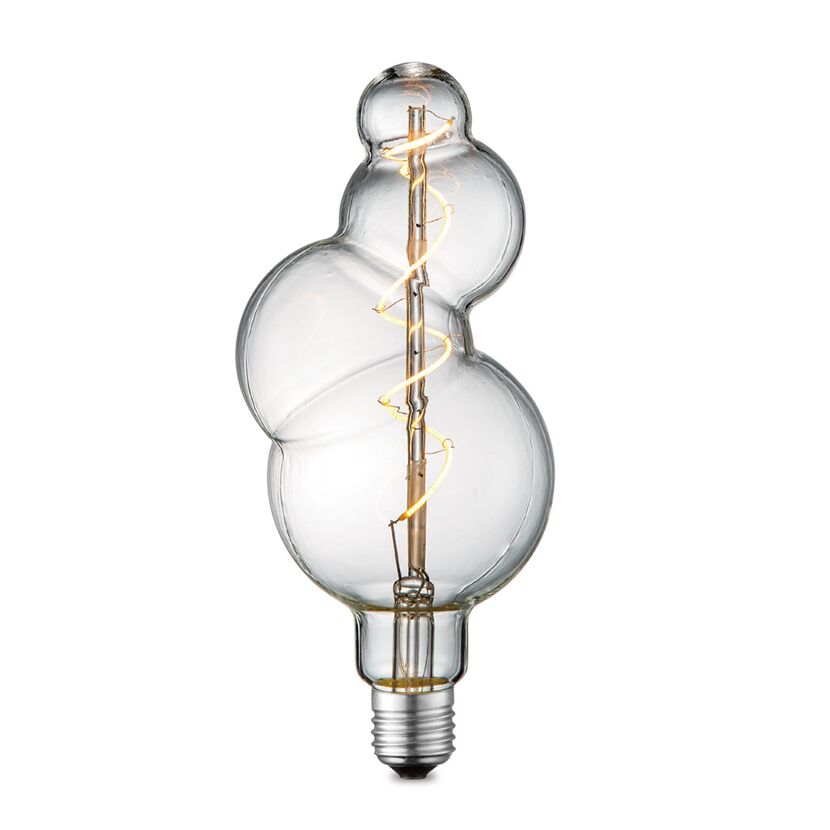 LED-Leuchtmittel 'Spiral Bubble' klar E27 4 W 280 lm dimmbar