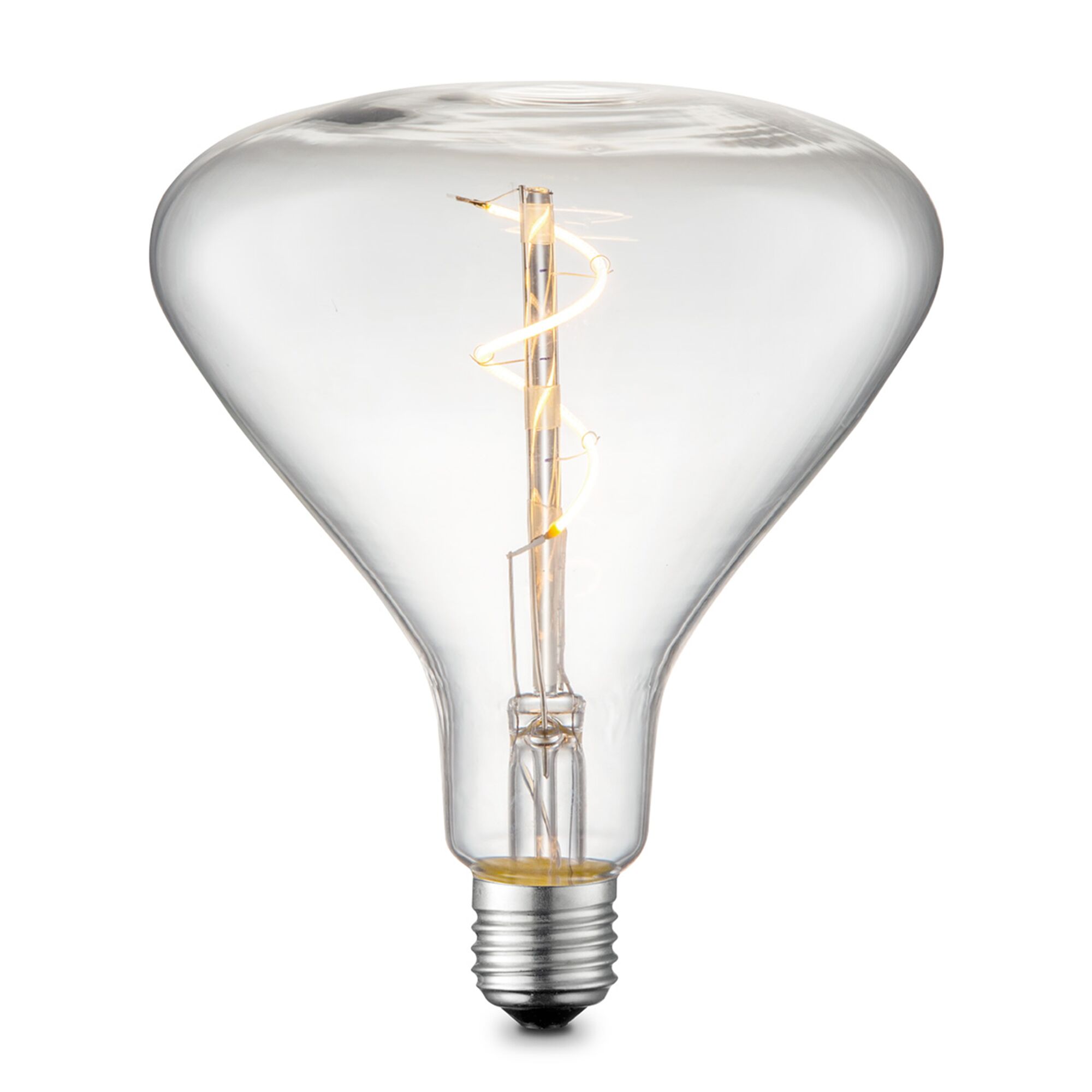 LED-Lampe Flask E27, Klarglas