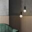 Zwei LED-Lampen Globe E27, klarglas